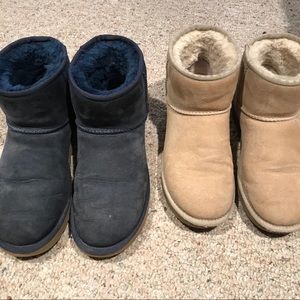 UGG Boot Size 9 Tan and Navy
